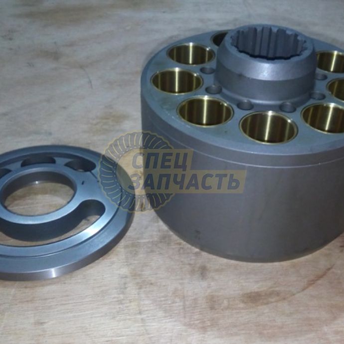 Блок цилиндров с распределителем для гидравлического насоса K5V80